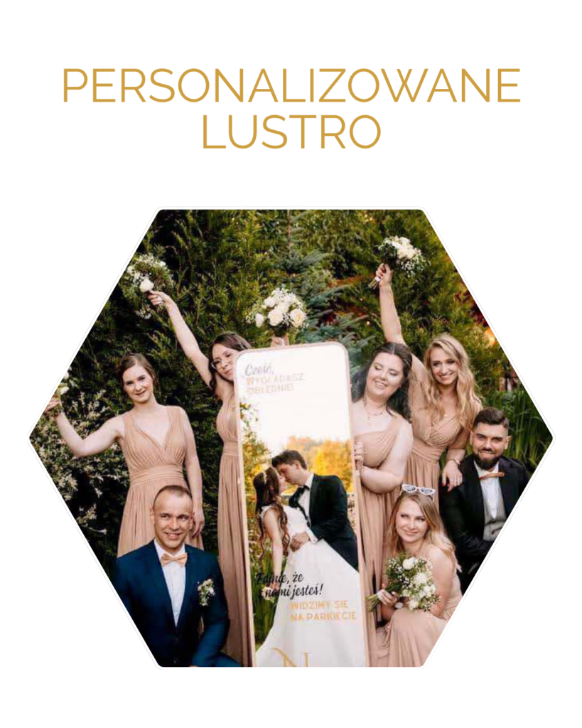 Personalizowane lustro na wesele